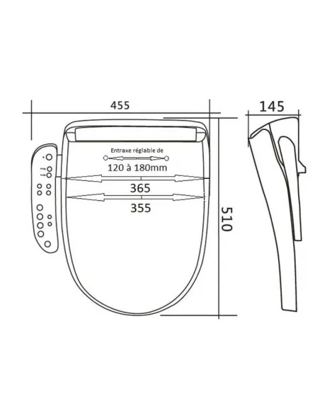 Asiento Bidet LUXE BRONZE