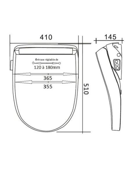 Asiento Bidet LUXE SILVER Electrónico para Lavado y Secado en su Wc Asiento Bidet LUXE SILVER Electrónico para Lavado y Secado en su Wc