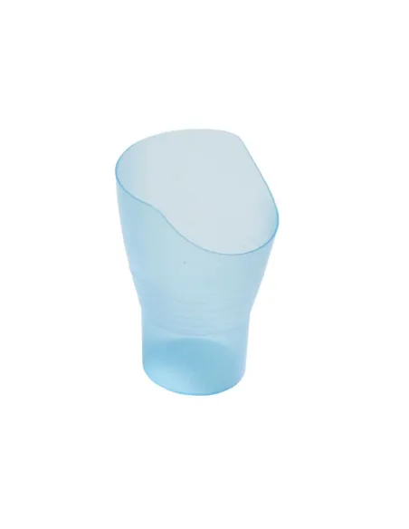 Vaso con Área Nasal Recortada Blanco, Azul o Verde Traslucidos