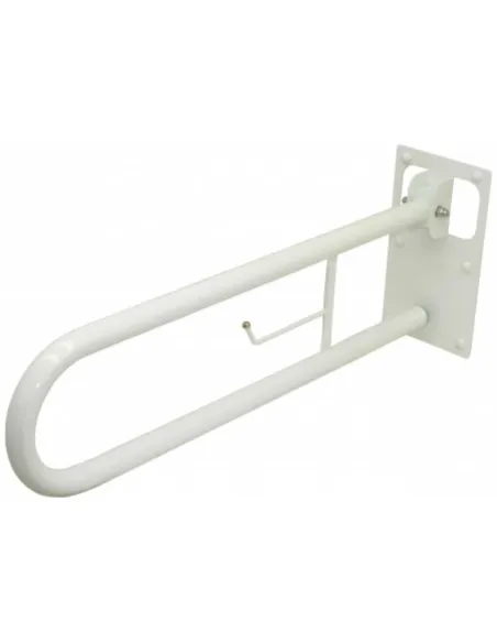 Asidero Abatible de Pared Giratorio Blanco con Portarrollos  (3 Longitudes)