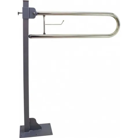 Asidero Abatible de Pared con Fijación al Suelo