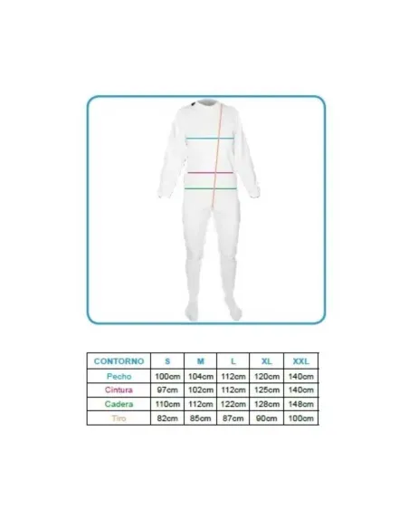 Pijama Antipañal para Adulto MANGA LARGA PANTALÓN CORTO SANITIZED