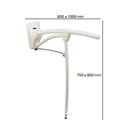 Asidero Abatible de pared REVATO con Pié de 70 cm