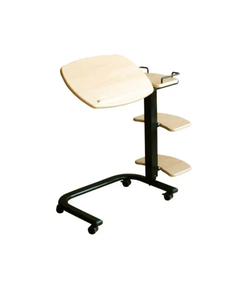 Mesa Auxiliar de Cama TASMANIA con 4 Bandejas Fácil Regulación de Altura