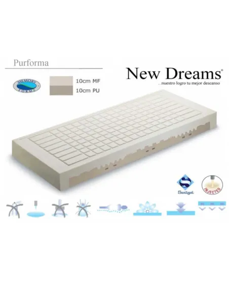 Colchón Antiescaras PURFORMA SANITARIO 21 cm New Dreams