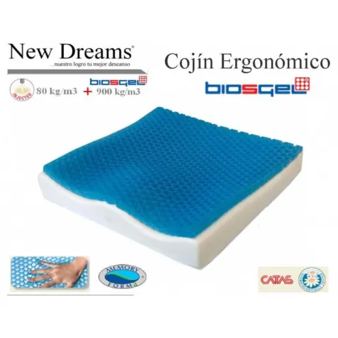 Cojín Antiescaras ERGONÓMICO BIOSGEL NEW DREAMS de Gel...