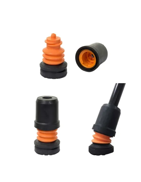 Contera con amortiguador FLEXYFOOT. Gris o Negro