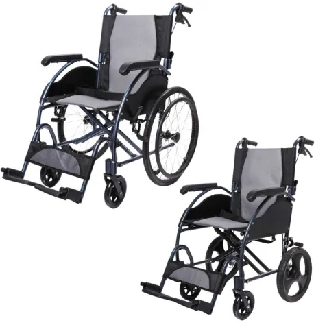 Silla de Ruedas con Frenos para Acompañantes en los Puños