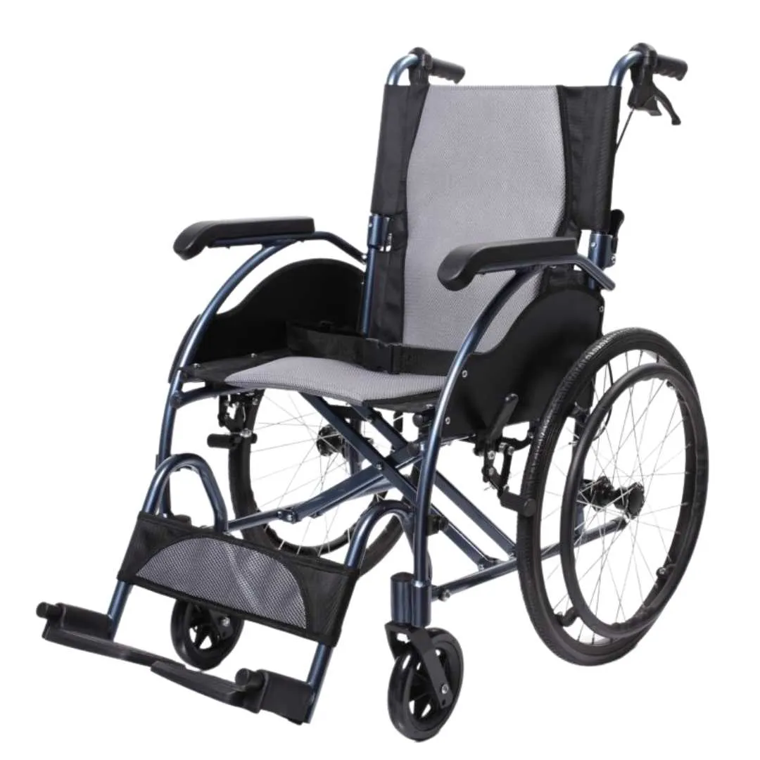 Silla de Ruedas con Frenos para Acompañantes en...