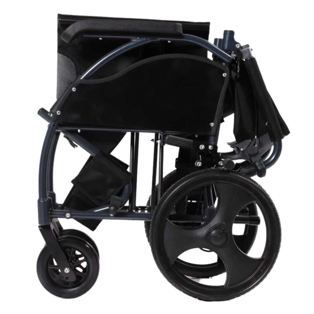 Silla de Ruedas con Frenos para Acompañantes en...