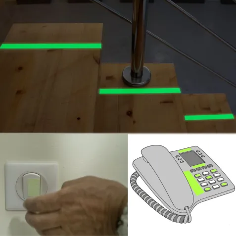 Rollo Adhesivo fluorescente