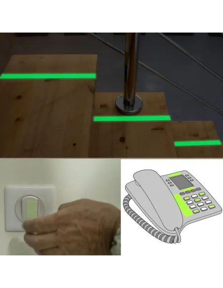 Rollo Adhesivo fluorescente