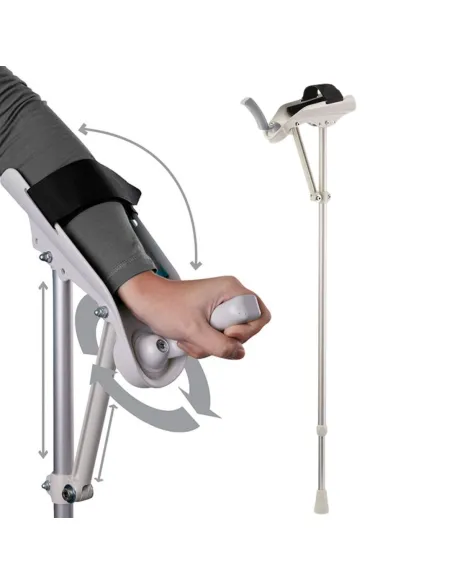 Bastón YANO  Ajustable con Apoyo de Antebrazo
