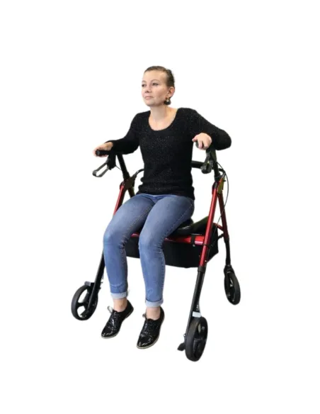 Rollator Andador NEO XL Hasta 180 Kg ·Asiento Regulable en Altura