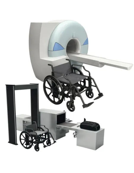 Silla de Ruedas CERO METAL No Magnética para Escáneres, Resonancias, Duchas, Piscinas y SPA