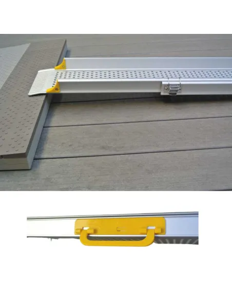 Rampas Telescópicas de Aluminio ERGO de 152  o 213 o 300 cm y carril de 16.5 cm