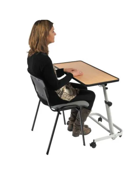 Mesa Auxiliar Regulable en Ángulo y Altura de 60 X 40 o 80 x 40 cm con Base Inclinable · Plano Fijo Opcional