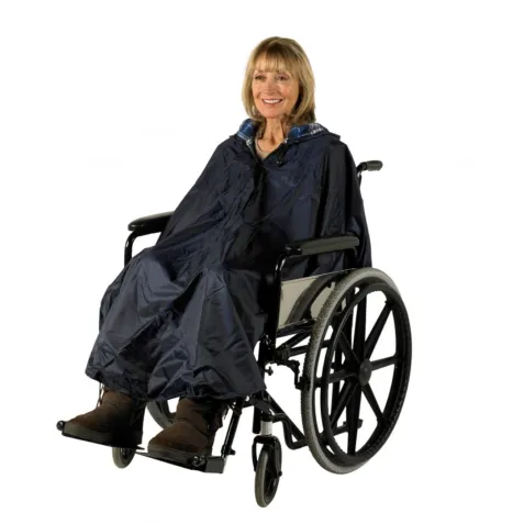 Poncho Chubasquero con Forro para Silla de Ruedas