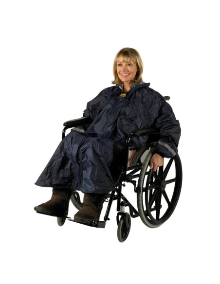 Poncho Con Mangas para Silla de Ruedas y Scooter