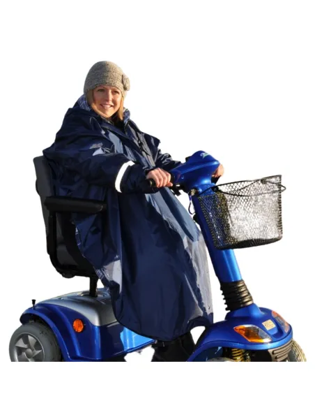 Poncho Con Mangas para Silla de Ruedas y Scooter