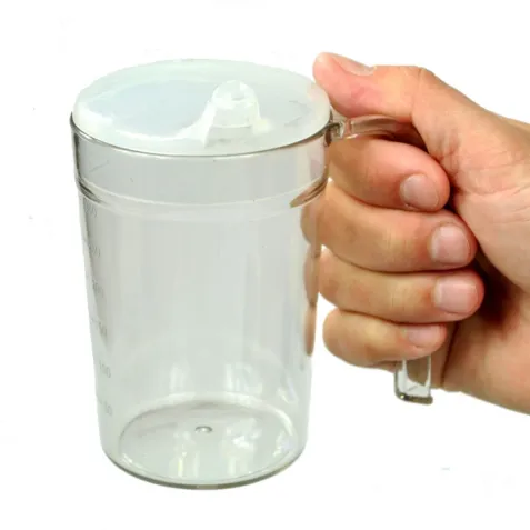 Vaso Tazón con Asa y Dos Tapas
