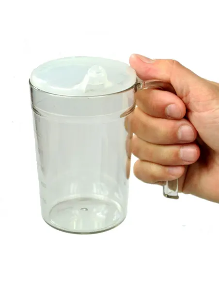 Vaso Tazón con Asa y Dos Tapas