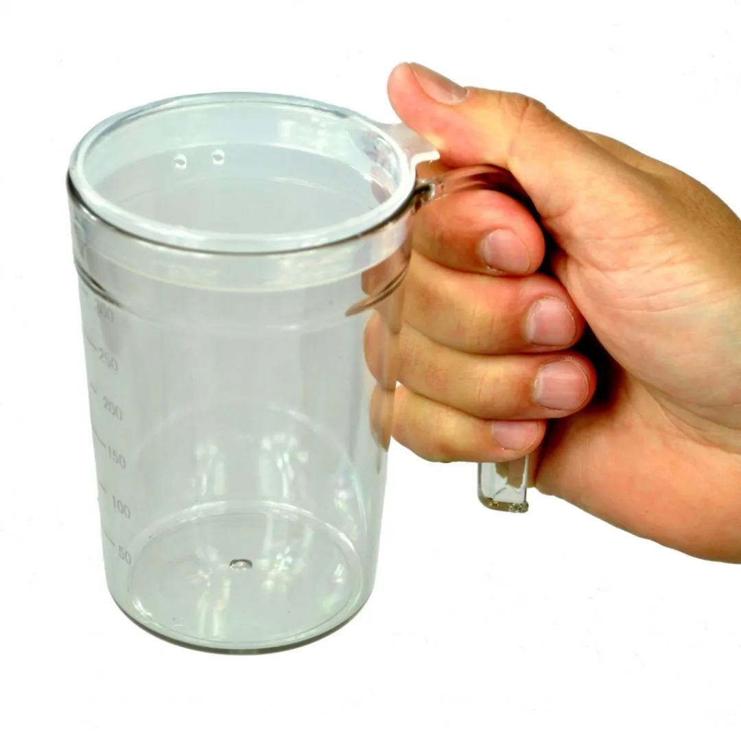 Vaso Tazón con Asa y Dos Tapas