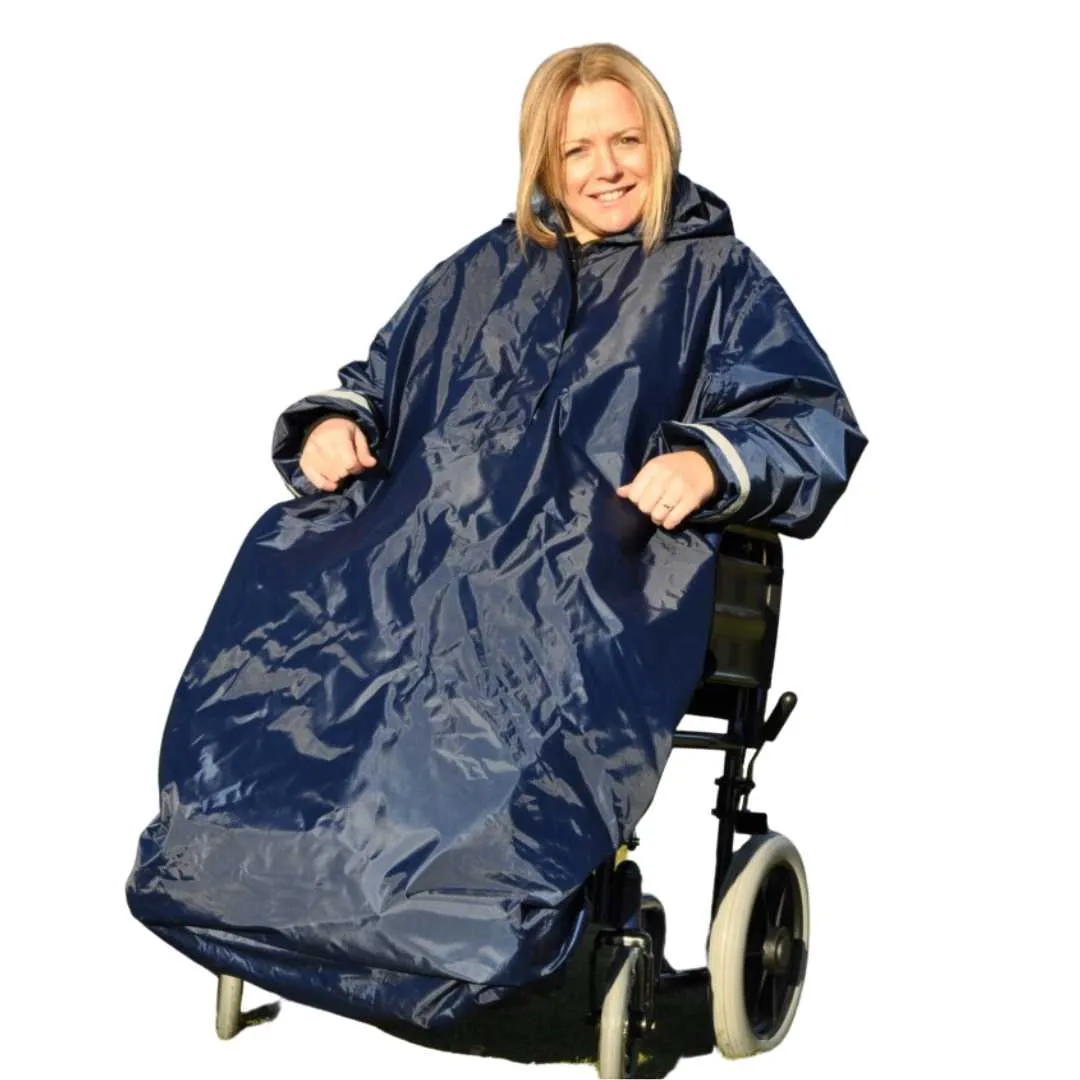 Chubasquero con Mangas Splash para Silla de Ruedas