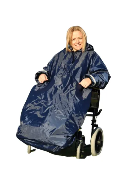 Chubasquero con Mangas Splash para Silla de Ruedas
