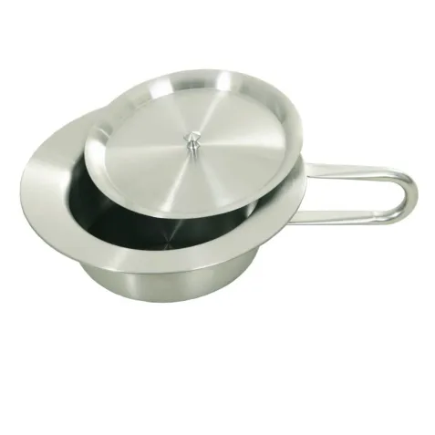 Orinal de Acero Inoxidable con Asa y Tapa