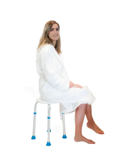 Taburete de Ducha Redondo Atlantis (Montaje Sin Herramientas)