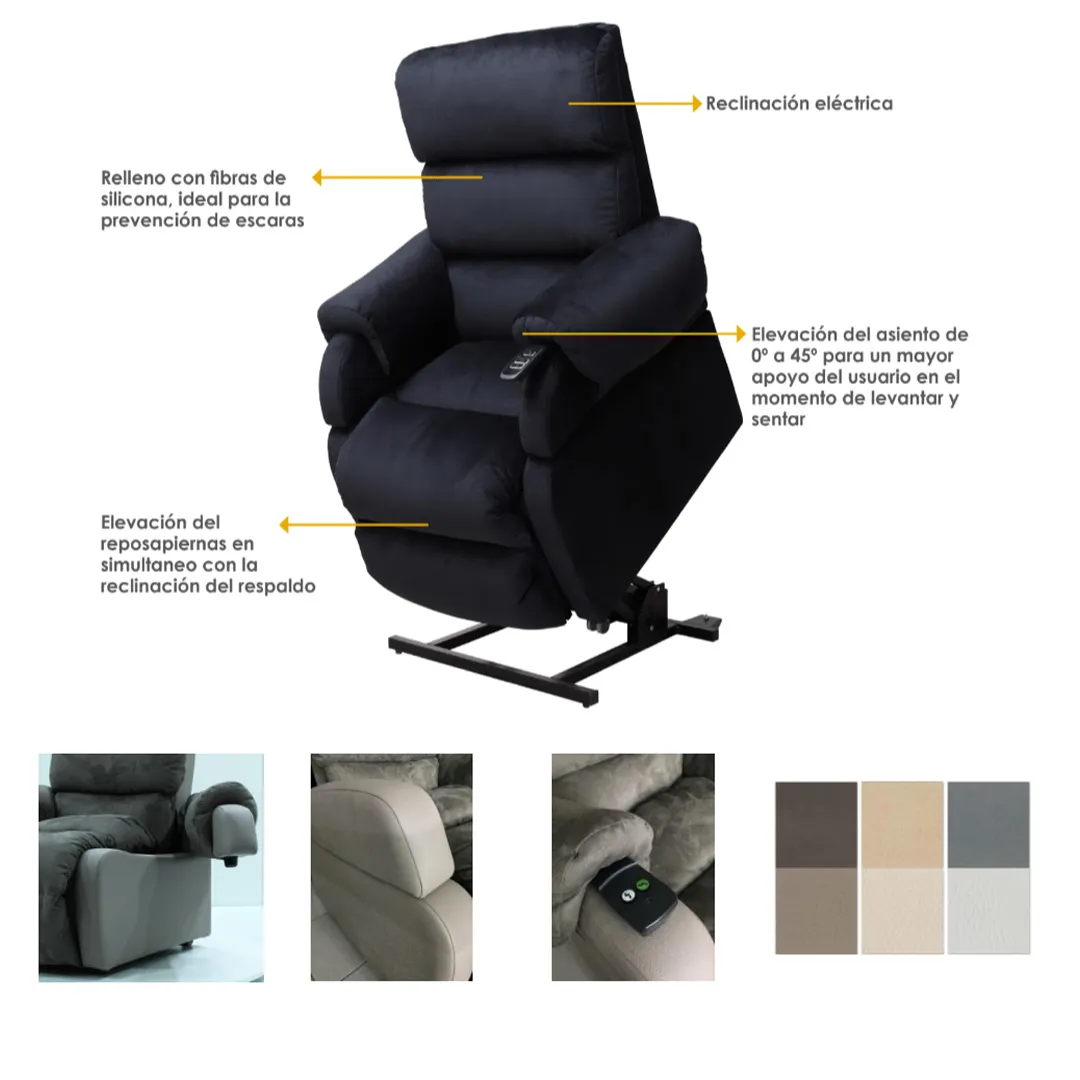 Sillón Relax SAVANNAH PLUS con Elevación y...