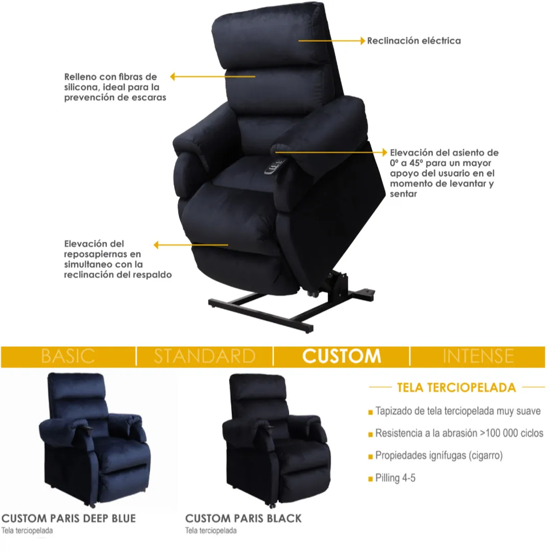 Sillón Relax SAVANNAH PLUS con Elevación y...