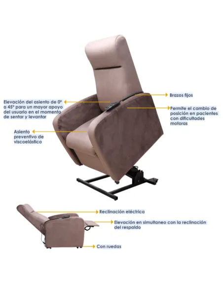 Sillón Relax SOMALI con Elevación