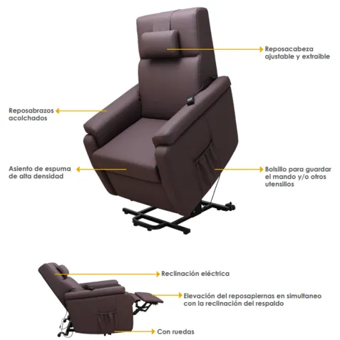 Sillón Relax PERSA con Elevación