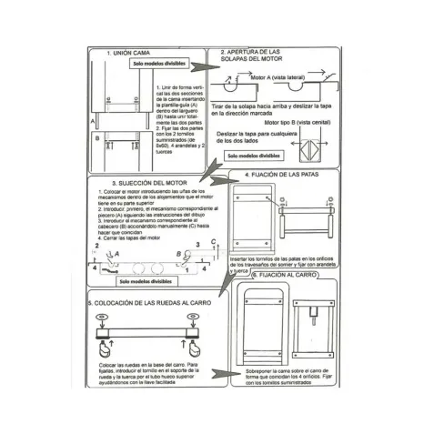 PACK Cama Articulada APOLO GERAS con CARRO 2