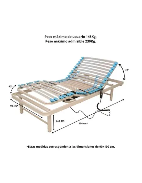 Cama Articulada APOLO NEW con Patas (PERSONALIZABLE)