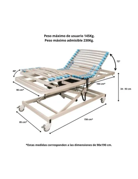 Cama Articulada APOLO NEW con CARRO · PERSONALIZABLE
