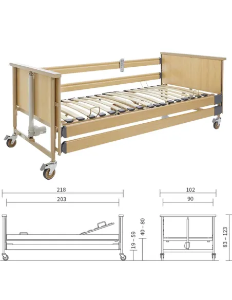 Cama DALI ECON con Elevación por Columna