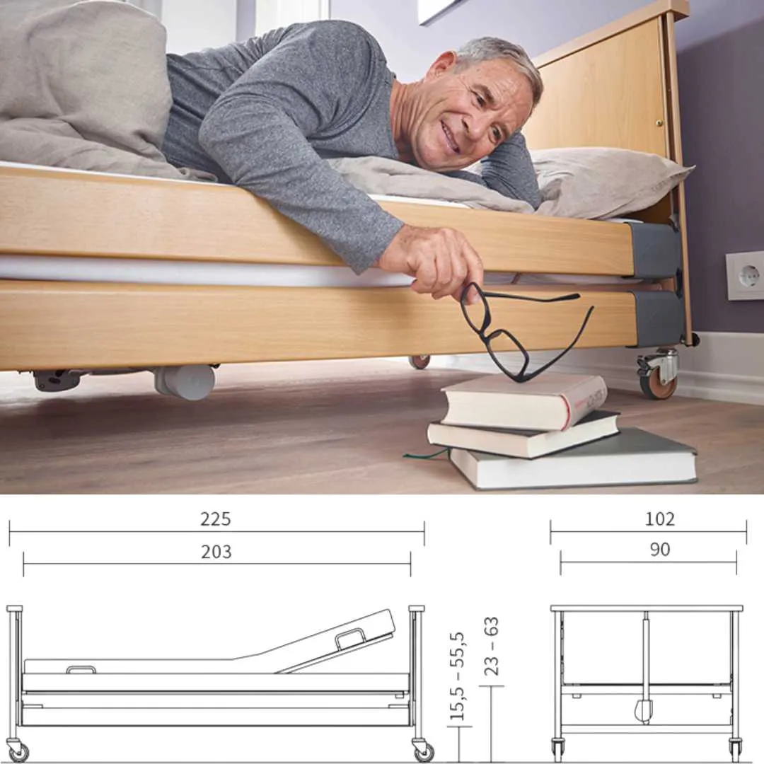 Cama DALI ECON LOW Baja con Elevación por Columna