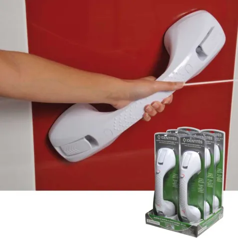 Barra Asidero Baño Portatil con ventosas ID de 40 cm