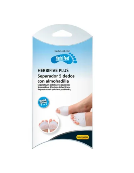 HERBIFIVE PLUS Separador de 5 Dedos con Almohadilla