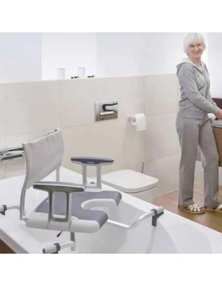 Asiento Bañera Giratorio AQUATEC SORRENTO Invacare Base Ajustable