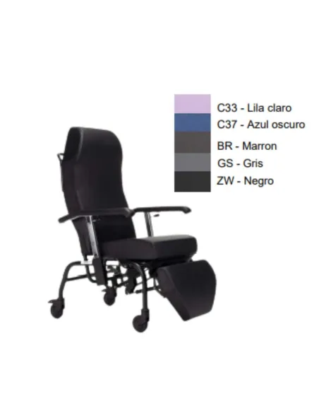 Sillón de Descanso NORMANDIE con Ruedas Vermeiren