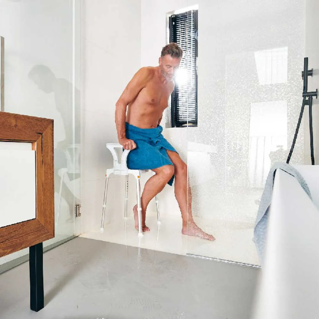 Taburete Ducha Capri · Reposabrazos Opcionales