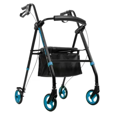 Andador Rollator Elite con Asiento Regulable y Frenos en...