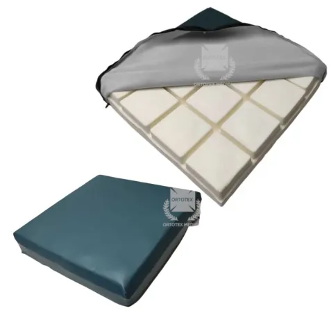Cojín Viscoelástica Cubos con Funda de PU Ortotex