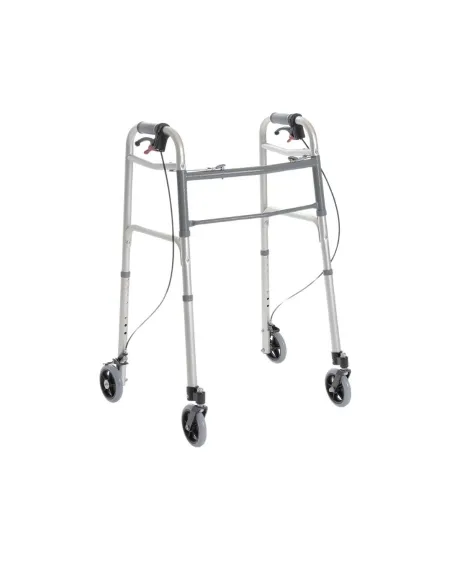 Andador de 4 ruedas con frenos CLIK Plegable