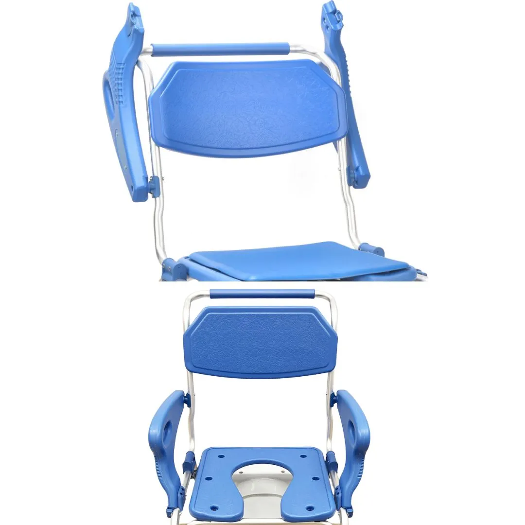 Silla de ruedas para ducha y WC Autopropulsable...