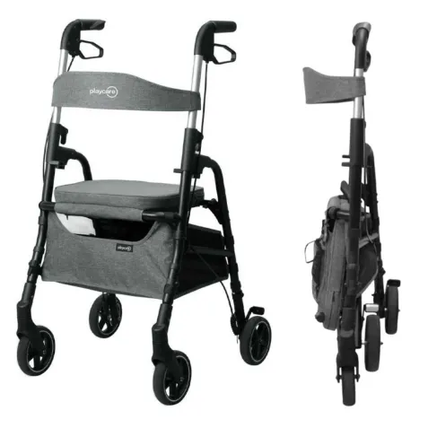 Andador Plegable con Asiento y Cesta W04 Playcare 2